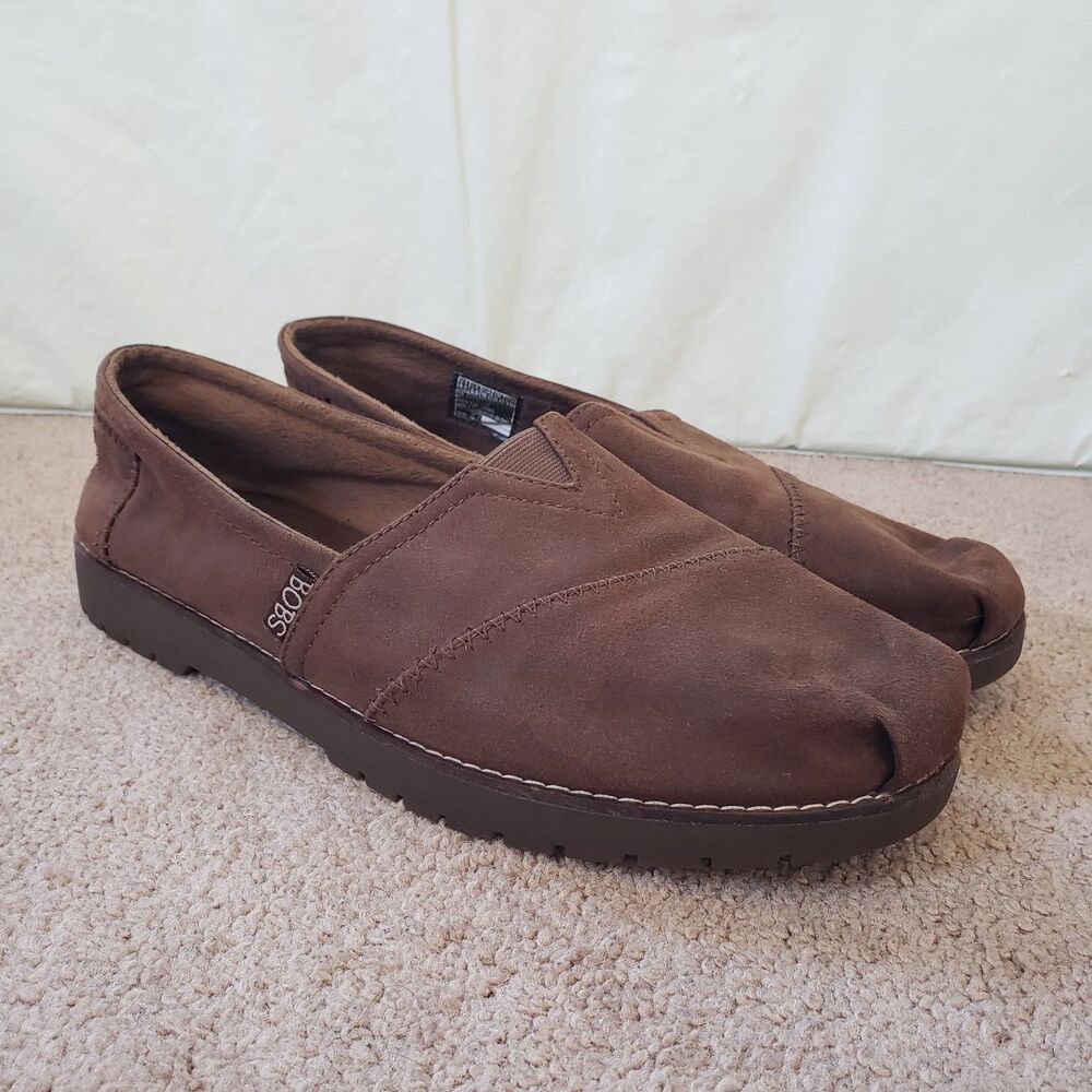 Skechers Bobs Chill Lugs Urban Spell Loafer Memory Foam Faux Fur Lined Size 9.5